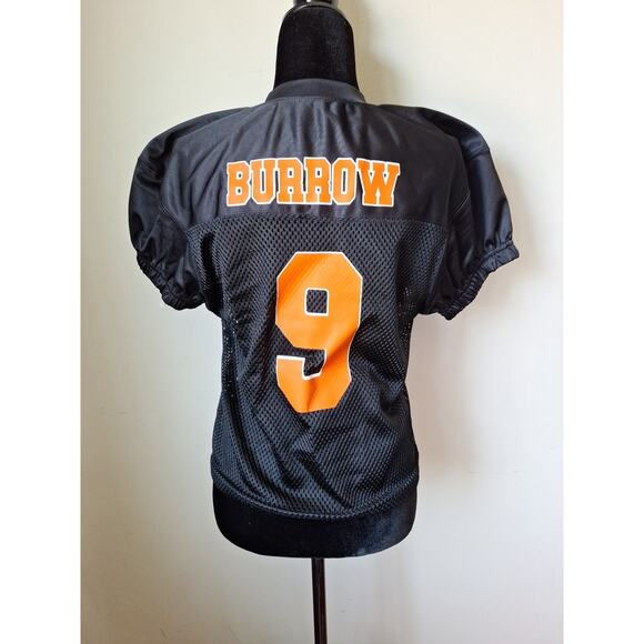 Cincinnati Bengals Joe Burrow Black Mesh Jersey Girls Youth XL Puff Sleeve #9 - Picture 7 of 7